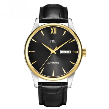 Negozju Każwali Waterproof Quartz Watch Bil-Ġilda Dahar U Stainless Steel Kalendarju Wiri Watch tal-irġiel