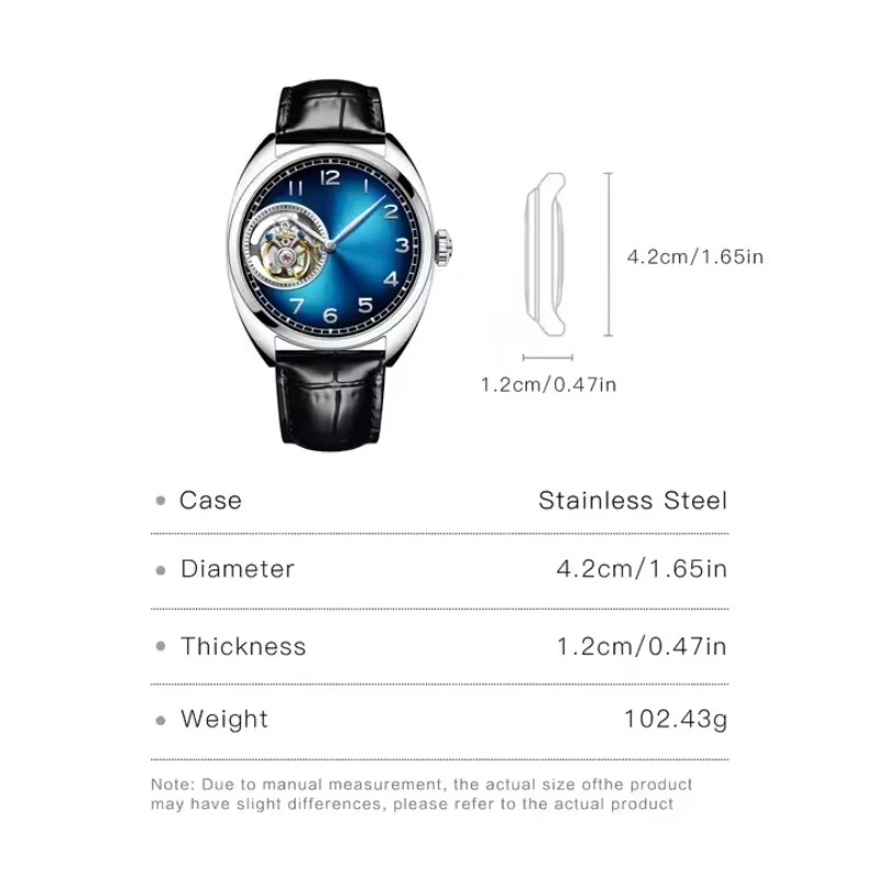 Tourbillon Watch OEM Custom Stainless Steel