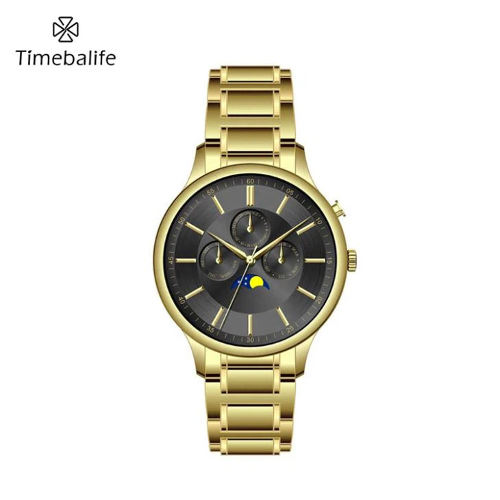 Arloġġ tal-Moonphase tal-Irġiel Mekkaniċi