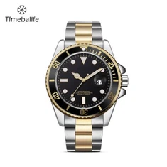 Arloġġ Mekkaniku tal-Irġiel b'Bezel taċ-ċeramika